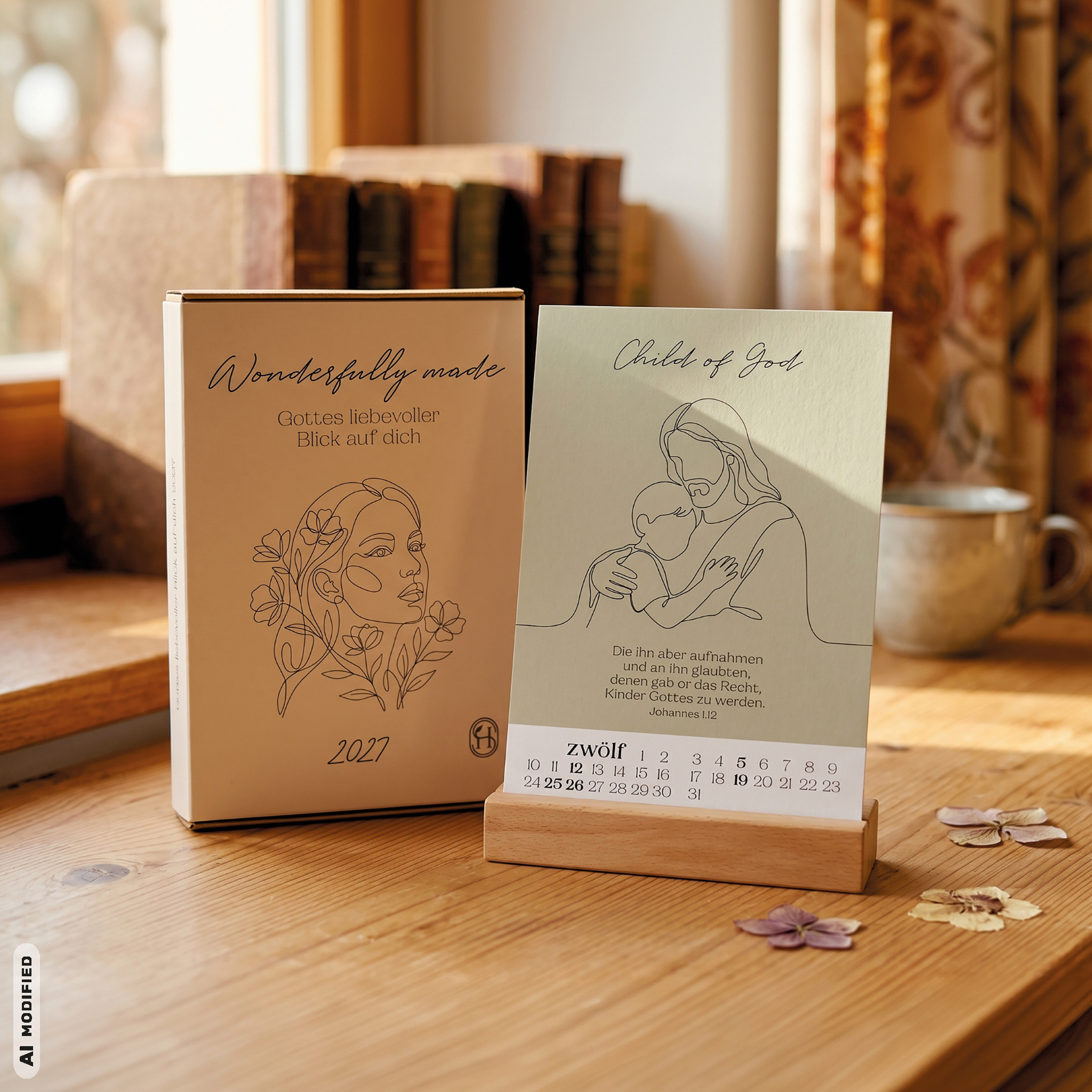 Postkartenkalender - Wonderfully made 2027