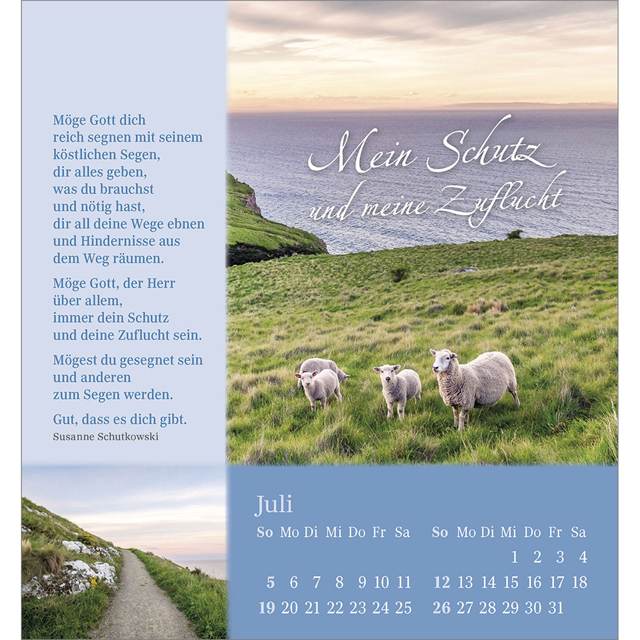 Tischkalender - Sei behütet und geborgen 2026