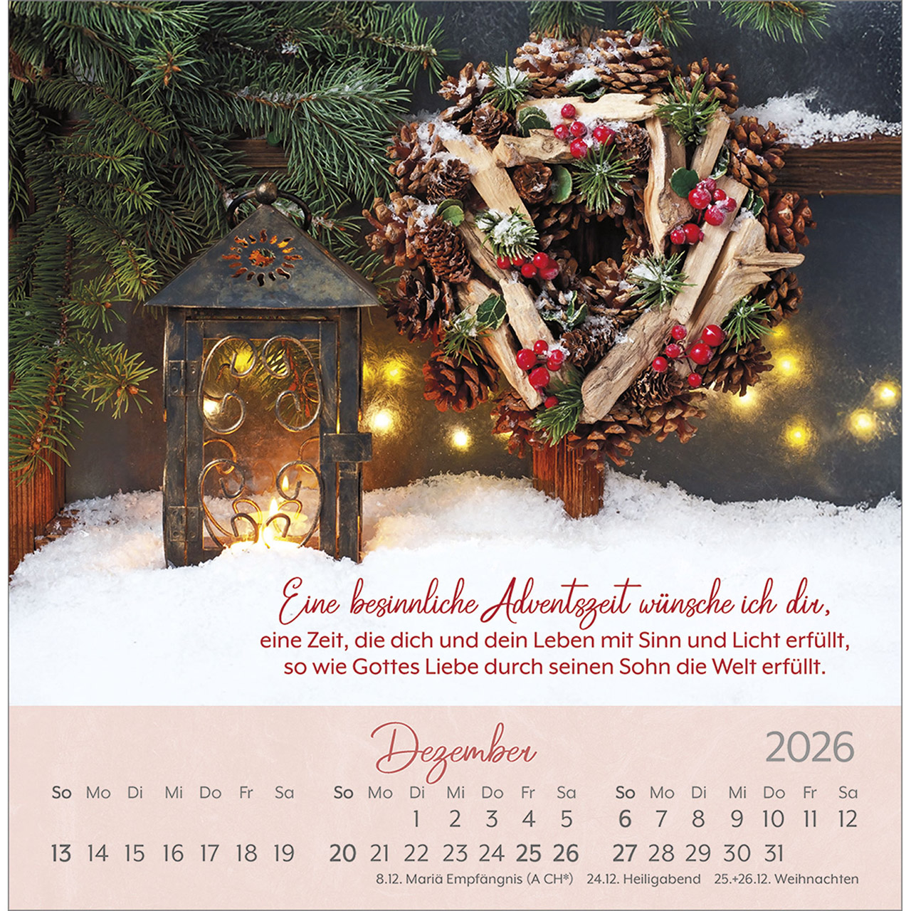 Postkartenkalender - Herzenswünsche 2026
