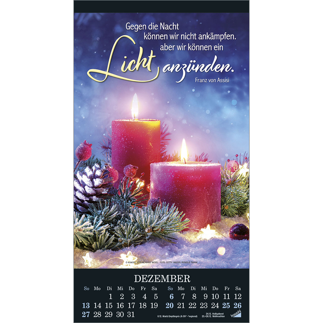 Wandkalender - Die Wunder deiner Werke 2026