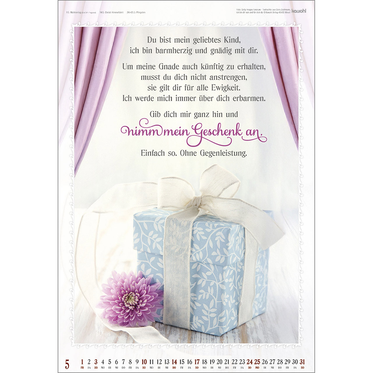Wandkalender - Ich bin da, dir ganz nah 2026