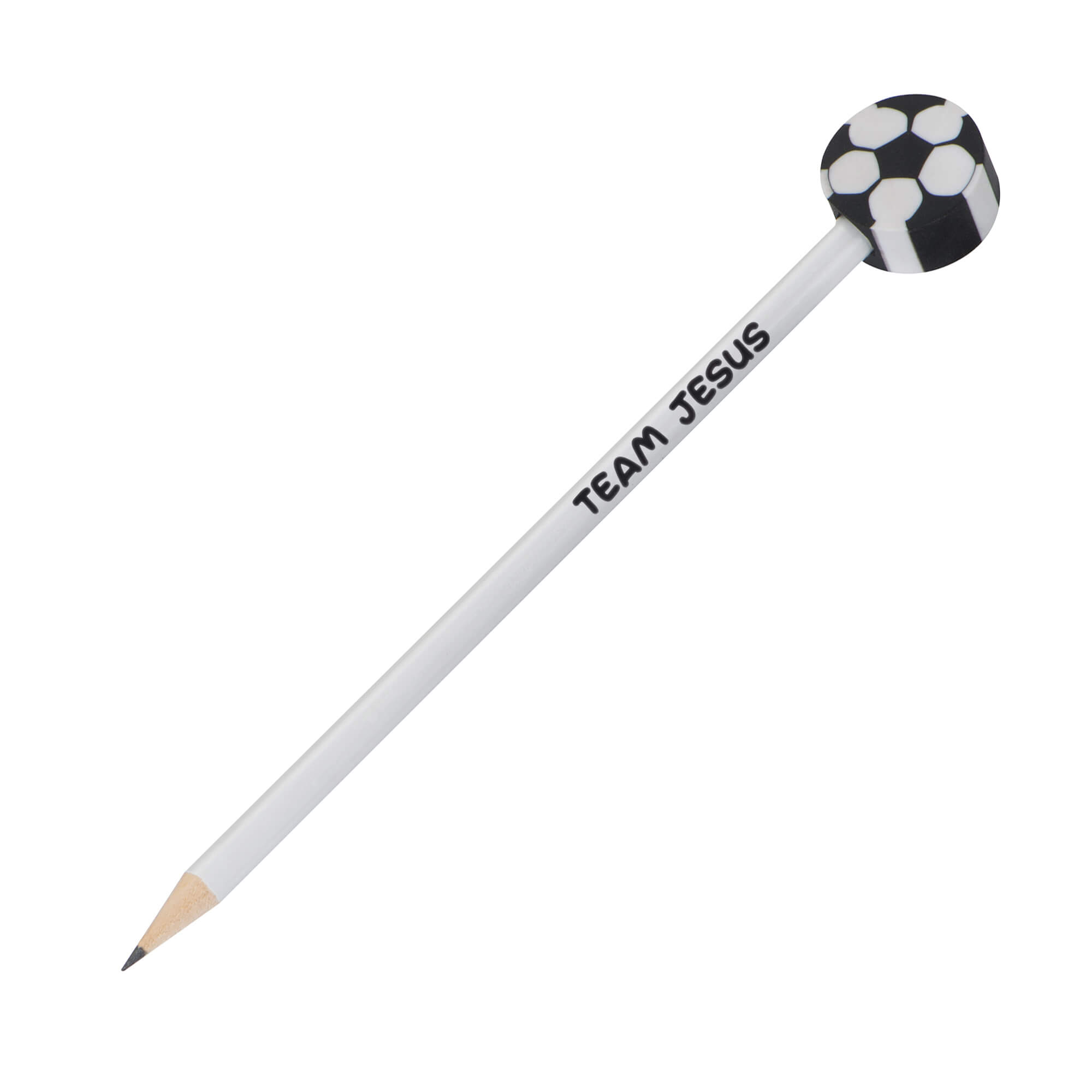 Bleistift mit Radiergummi 'Fußball'