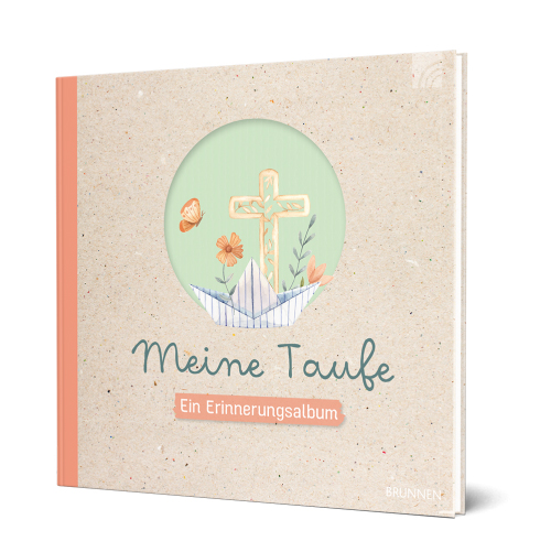 Buch - Meine Taufe - Kreuz Schiff Blumen Schmetterling