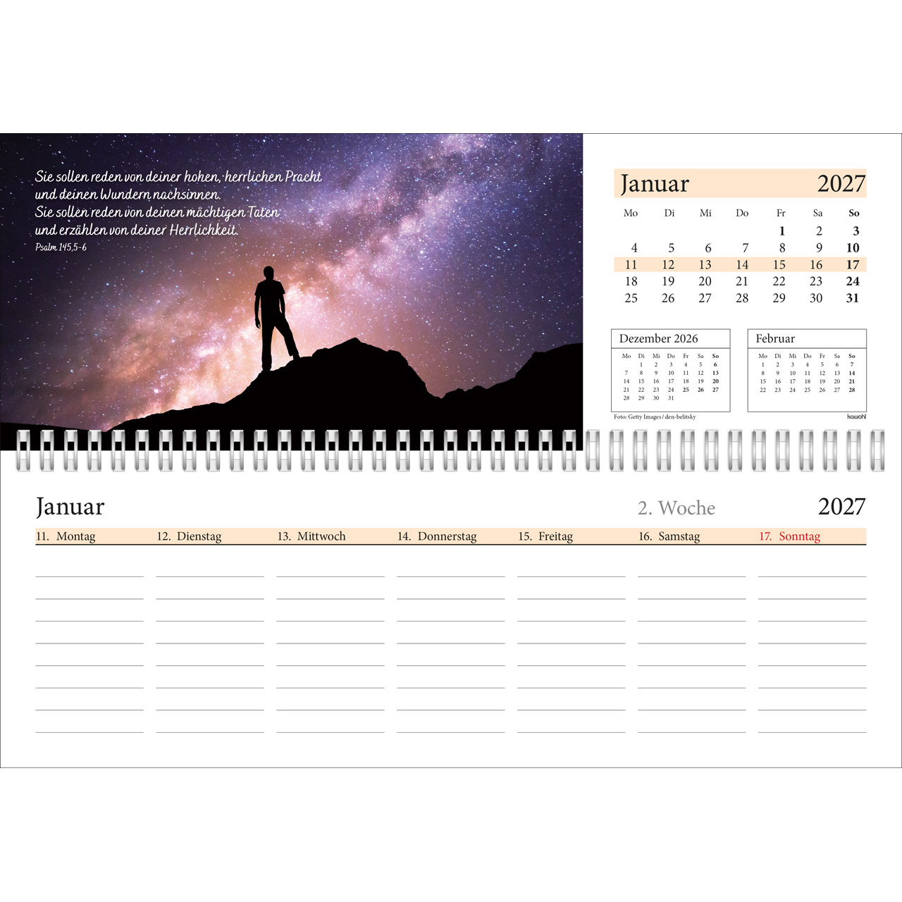 Tischkalender - In deine Hand leg ich den Tag 2027