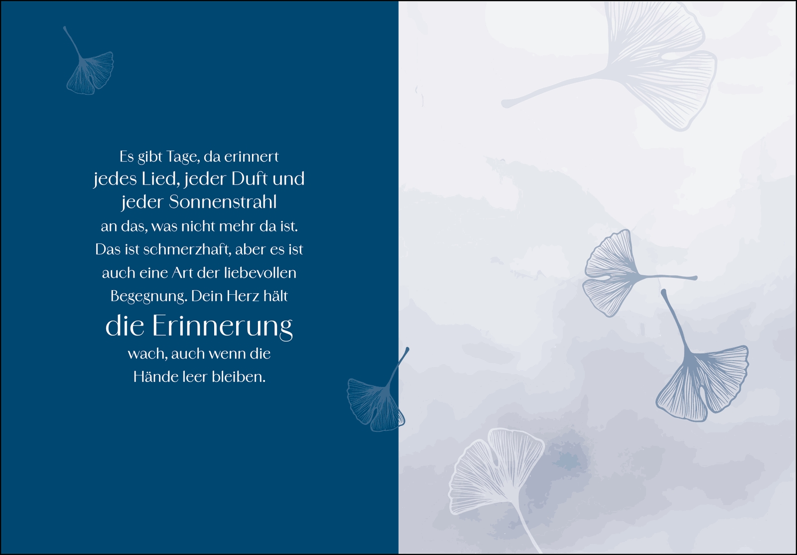 Geschenkbuch - Trauern ist immer ein Zeichen von Liebe