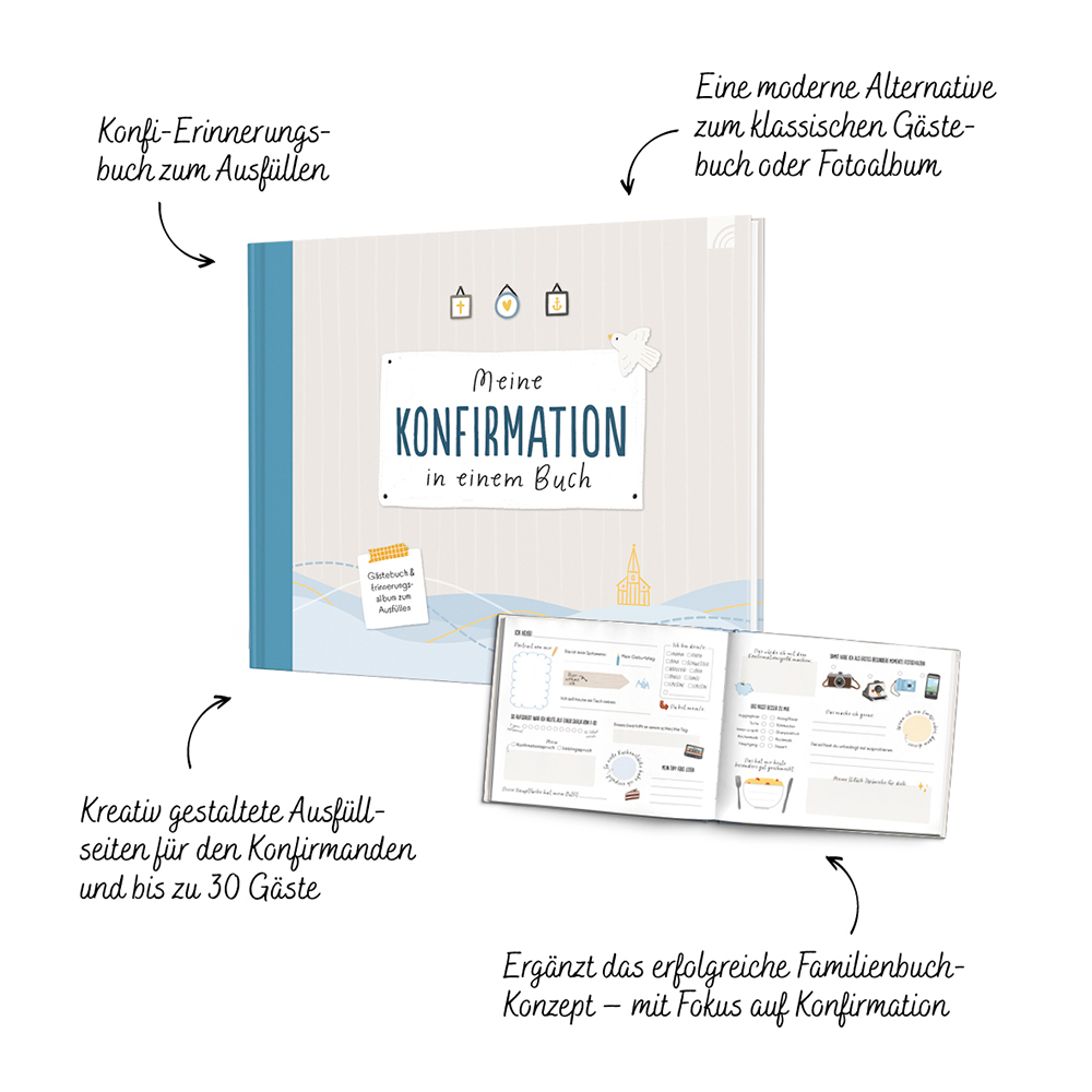 Gästebuch - Meine Konfirmation in einem Buch