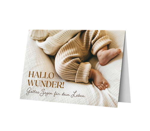 Faltkarte - Faltkarte 'Geburt' - Füße