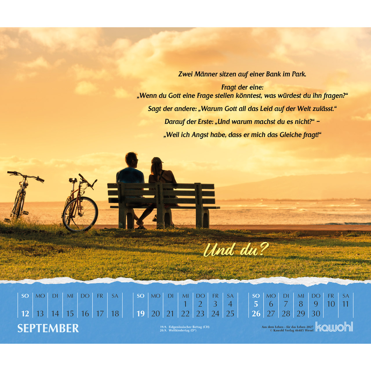 Postkartenkalender - Aus dem Leben - für das Leben 2027
