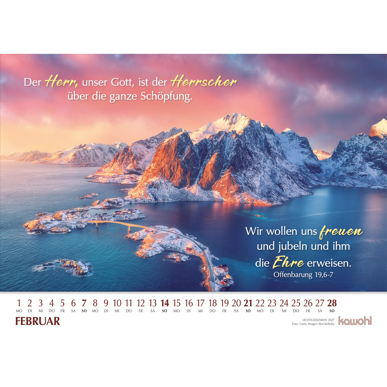 Wandkalender - Lichtgedanken 2027