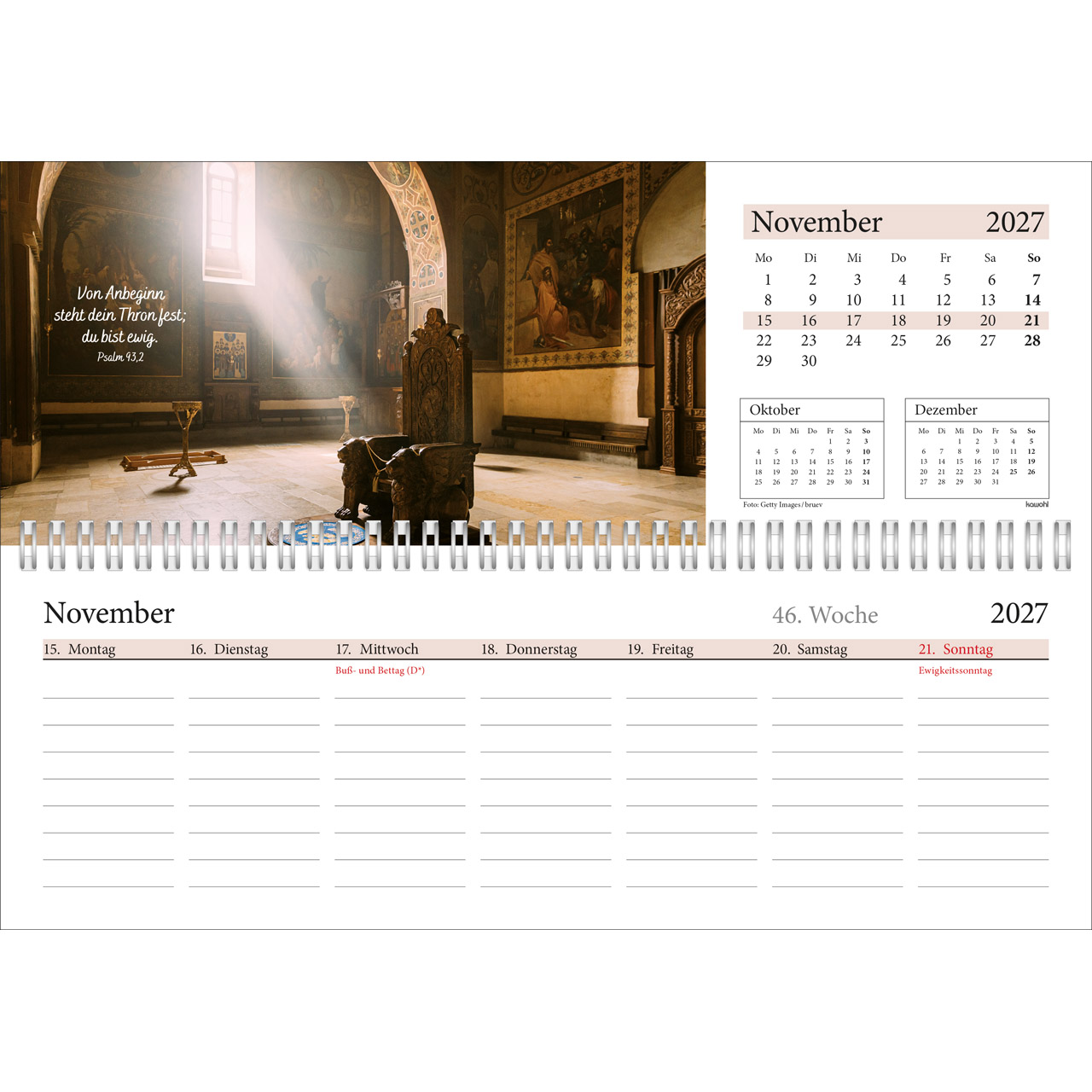 Tischkalender - In deine Hand leg ich den Tag 2027