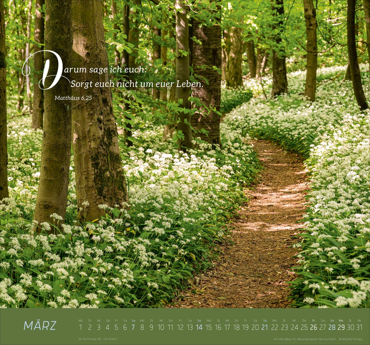 Wandkalender - Ich bin der Weg 2027 Wandkalender
