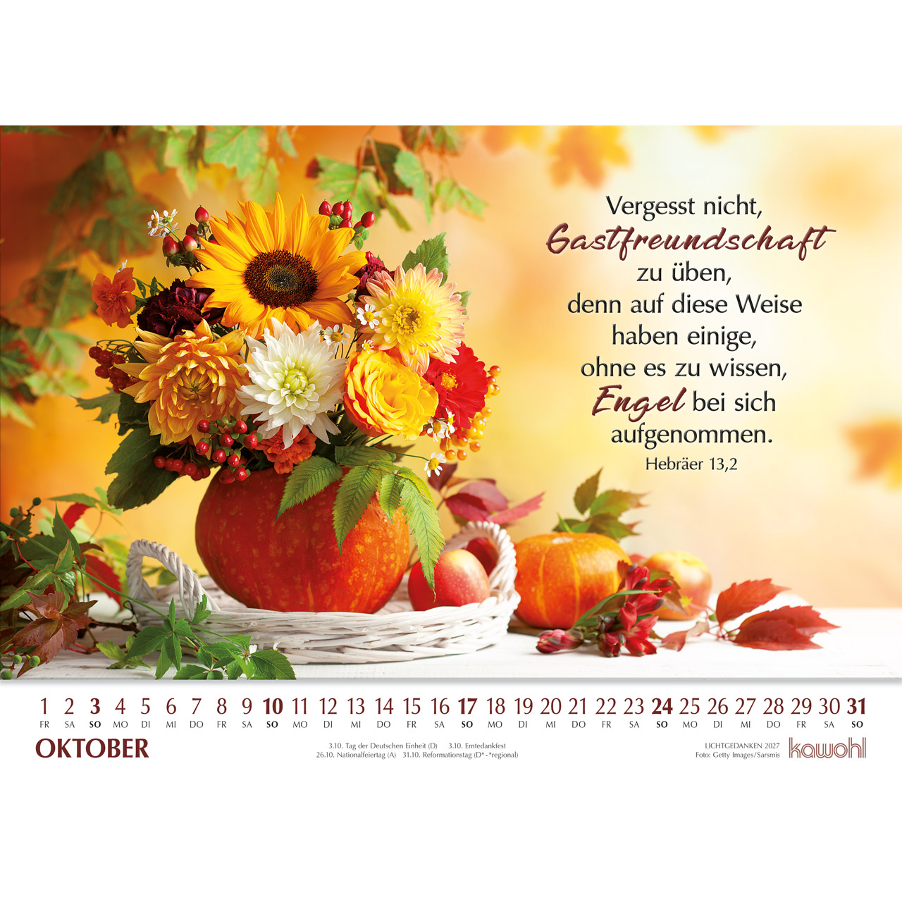 Wandkalender - Lichtgedanken 2027