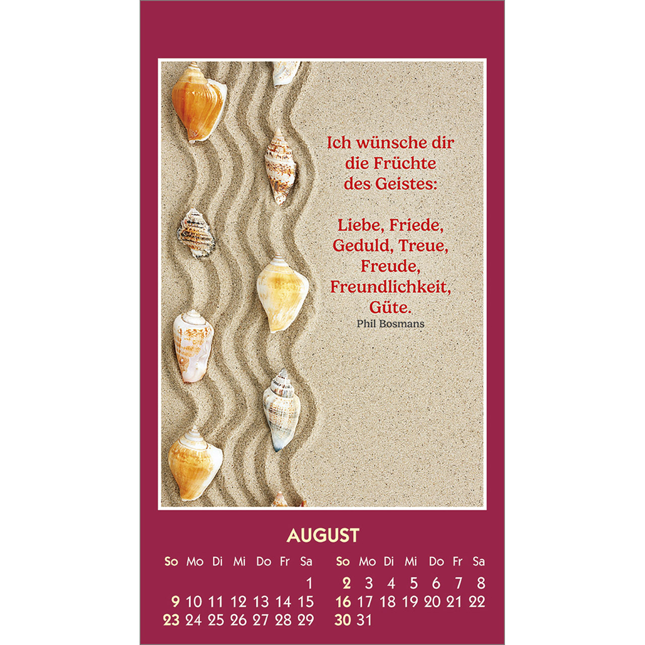 Aufkleberkalender - Gute Worte erhellen den Tag 2026