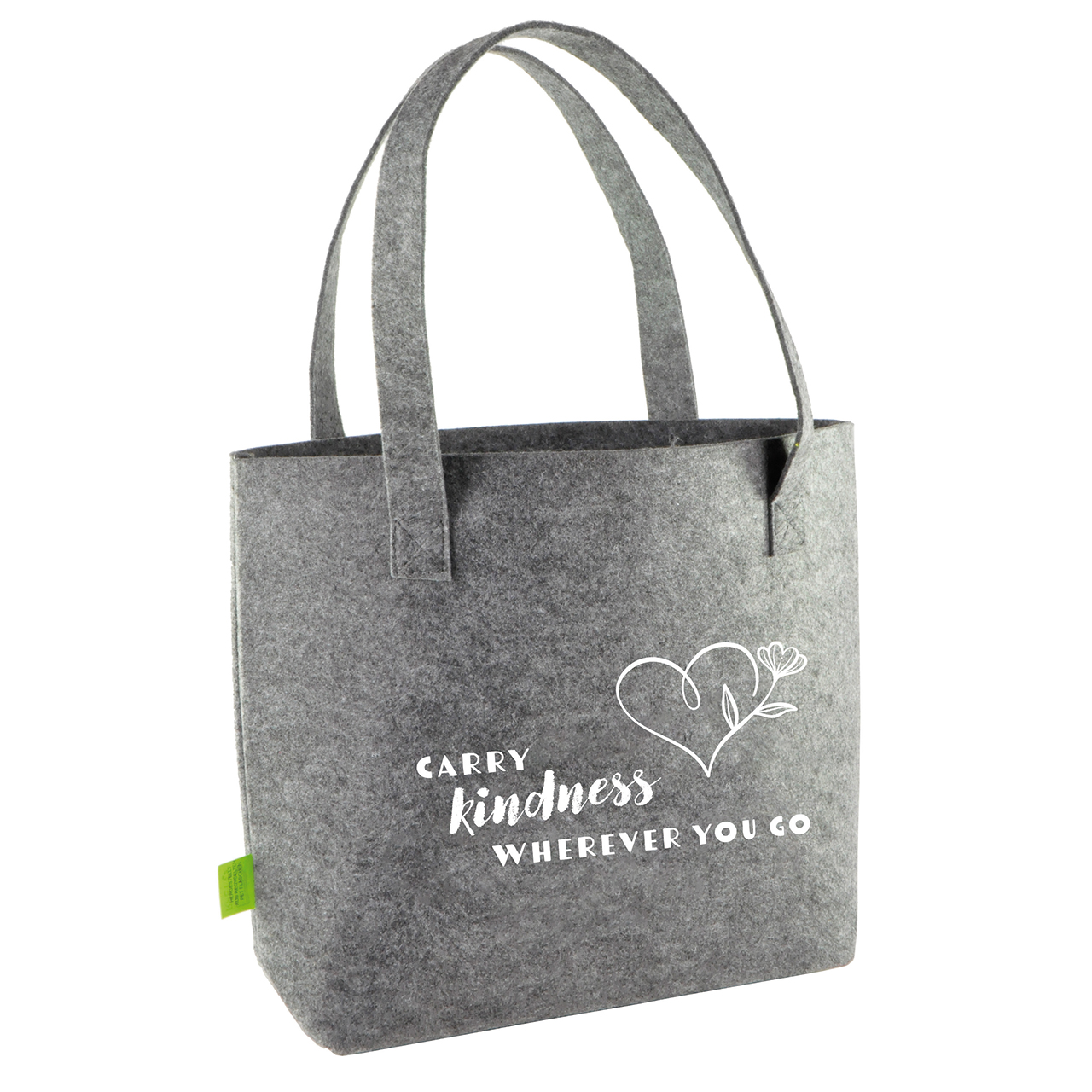 Tasche - carry kindness wherever you go - Herz Blume