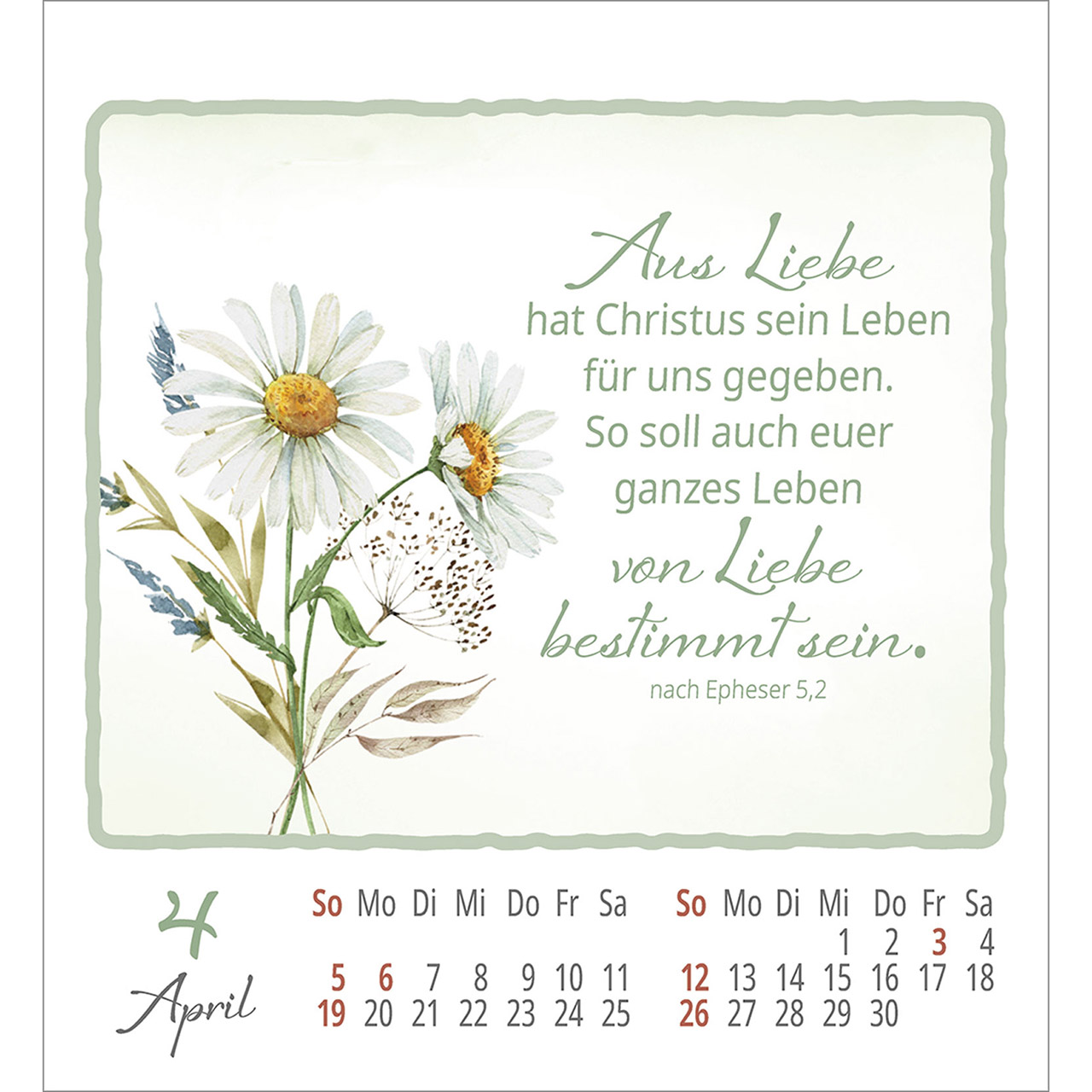 Aufkleberkalender - Wohlfühlen bei Dir 2026