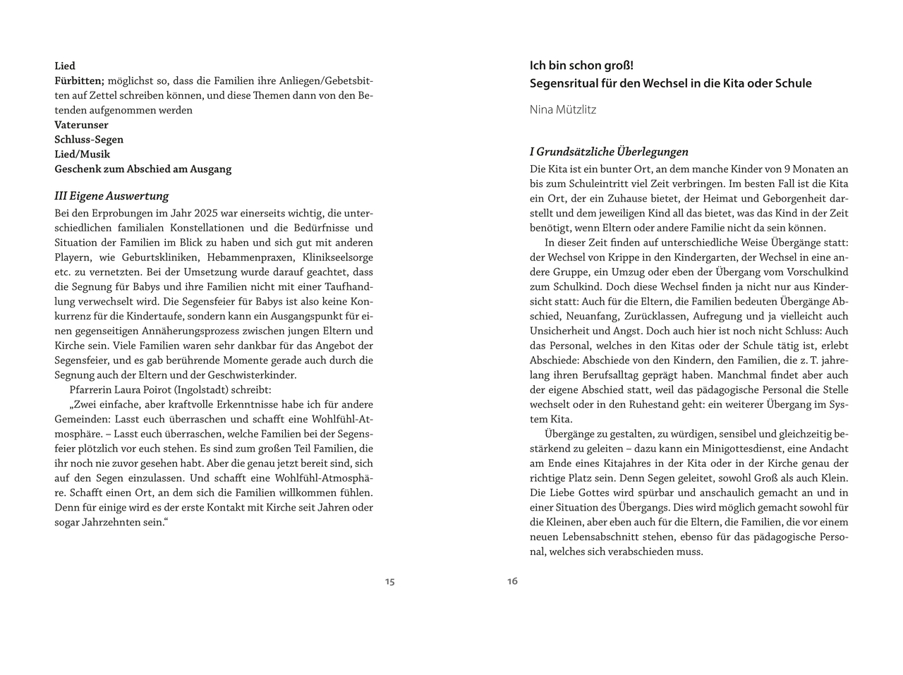 Buch - Und mittendrin: Segen