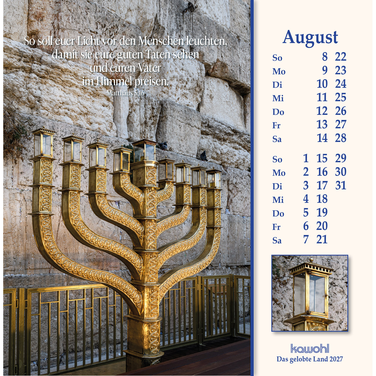 Postkartenkalender - Das gelobte Land 2027