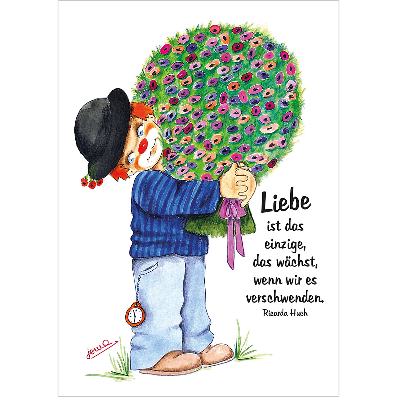 Postkarten-Buch - Licht und Liebe für dich! - Clown