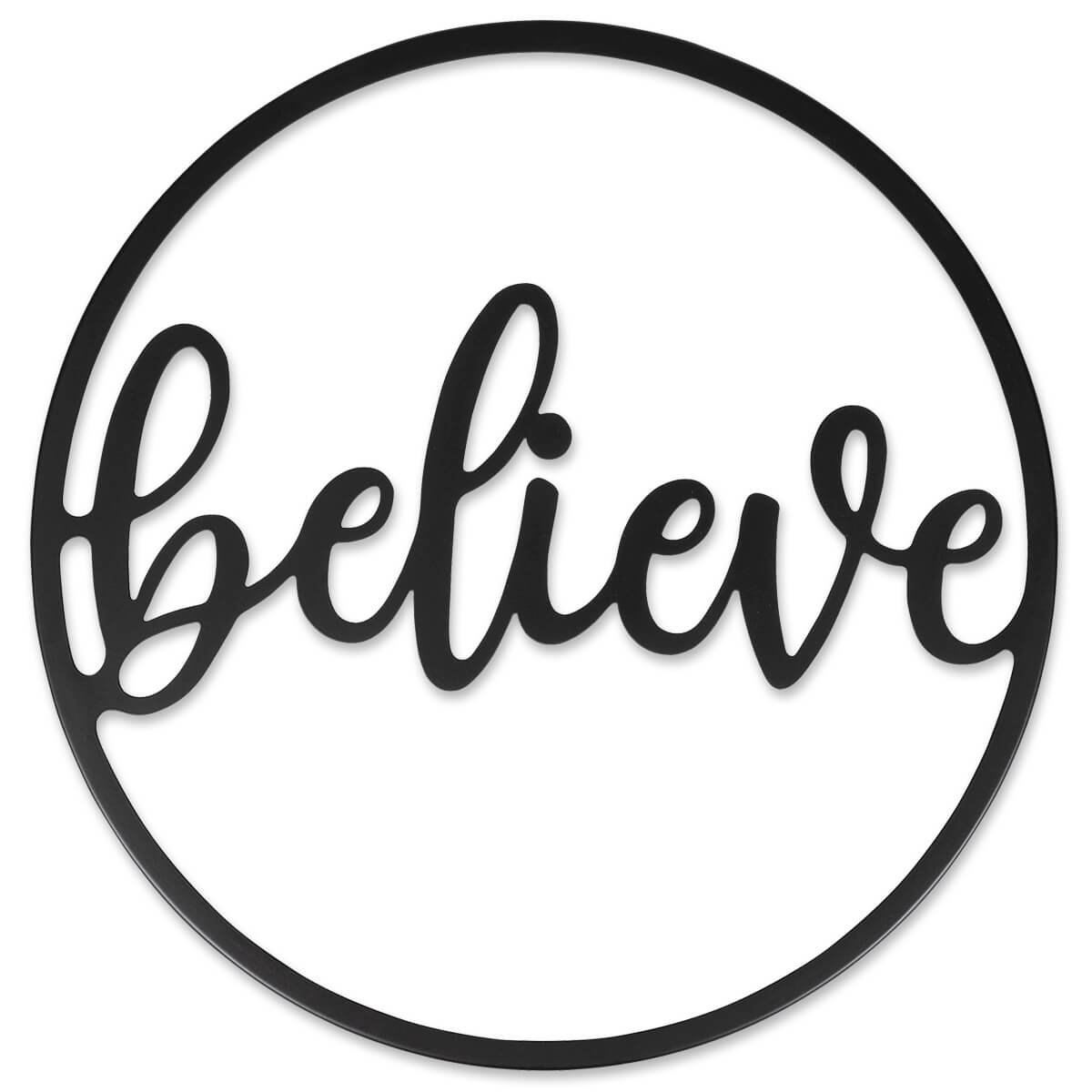 Wanddeko 'believe'
