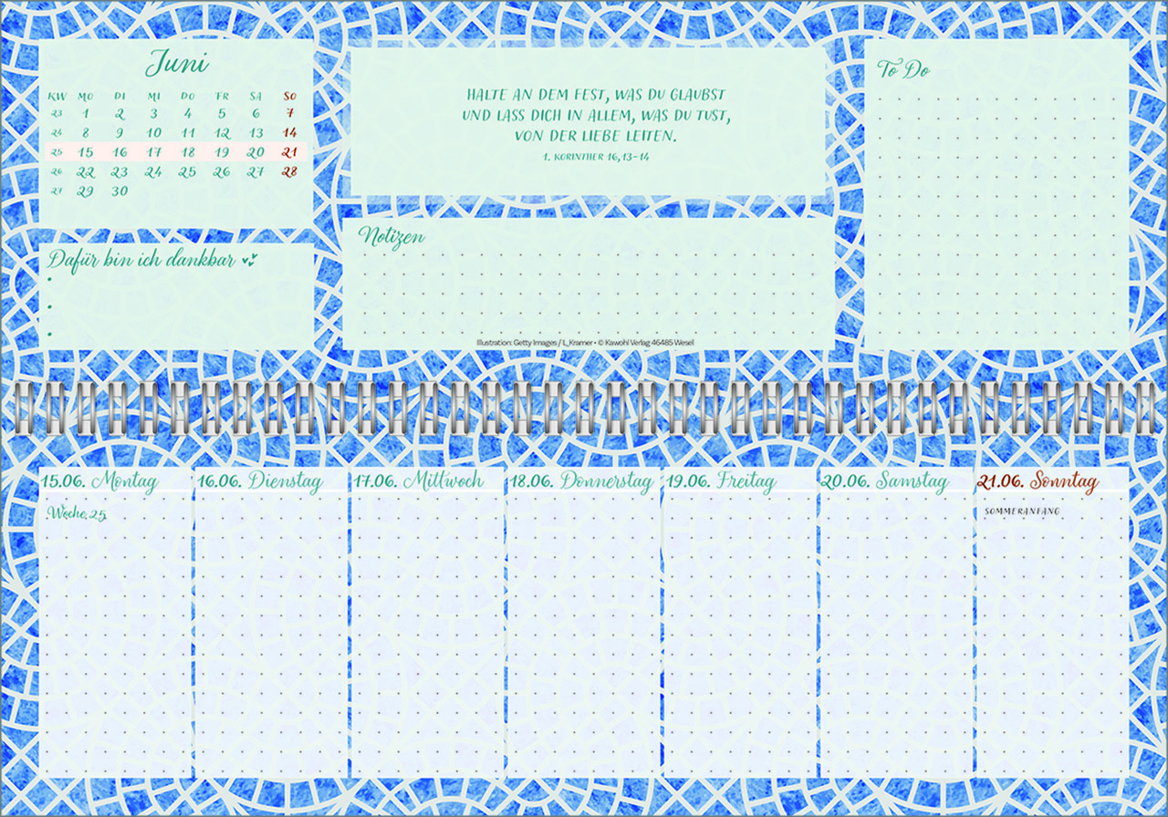 Tischkalender - Meine fröhlich-bunte Segenswoche 2026