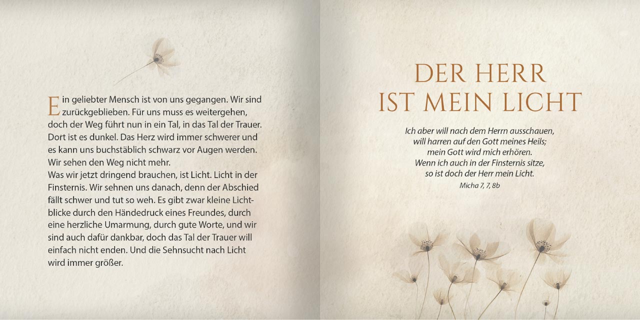 Grußheft - Es wird nicht dunkel bleiben