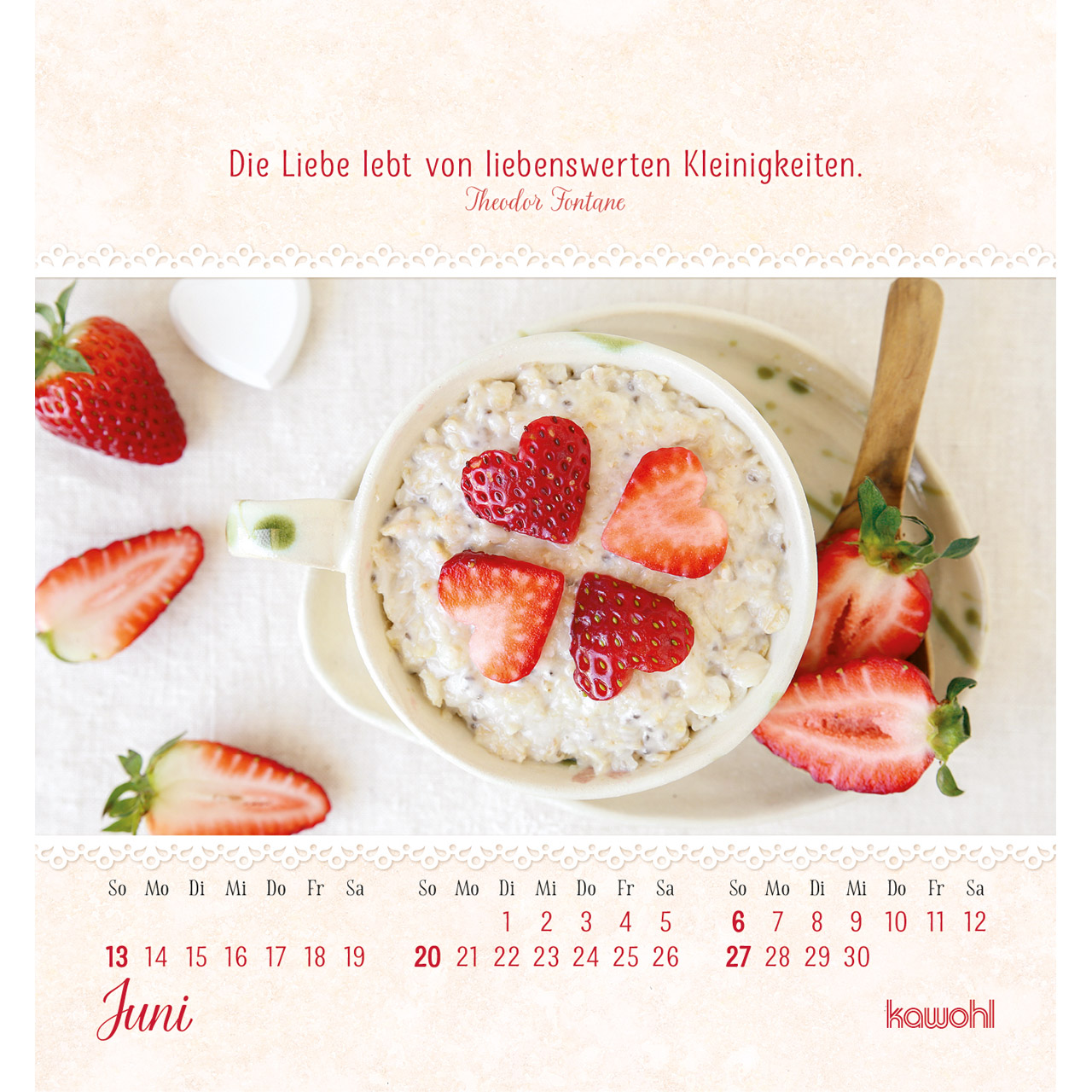Aufstellkalender - Von Herzen ein gutes Jahr 2027