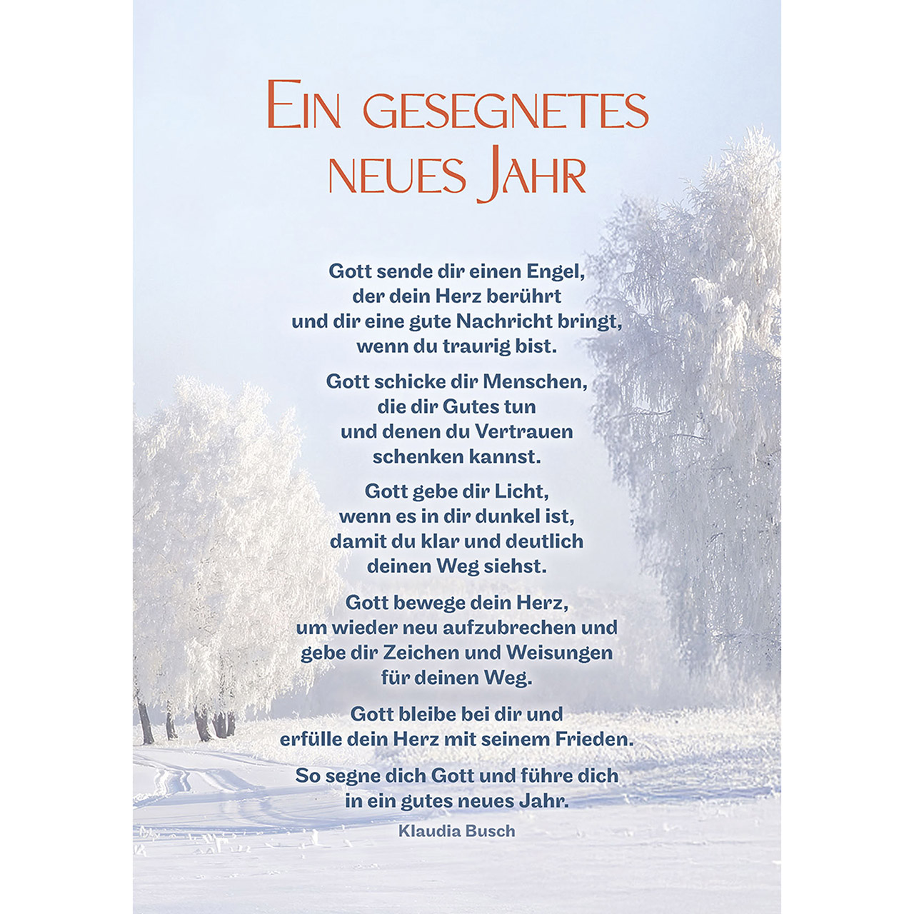 Ein gesegnetes neues Jahr