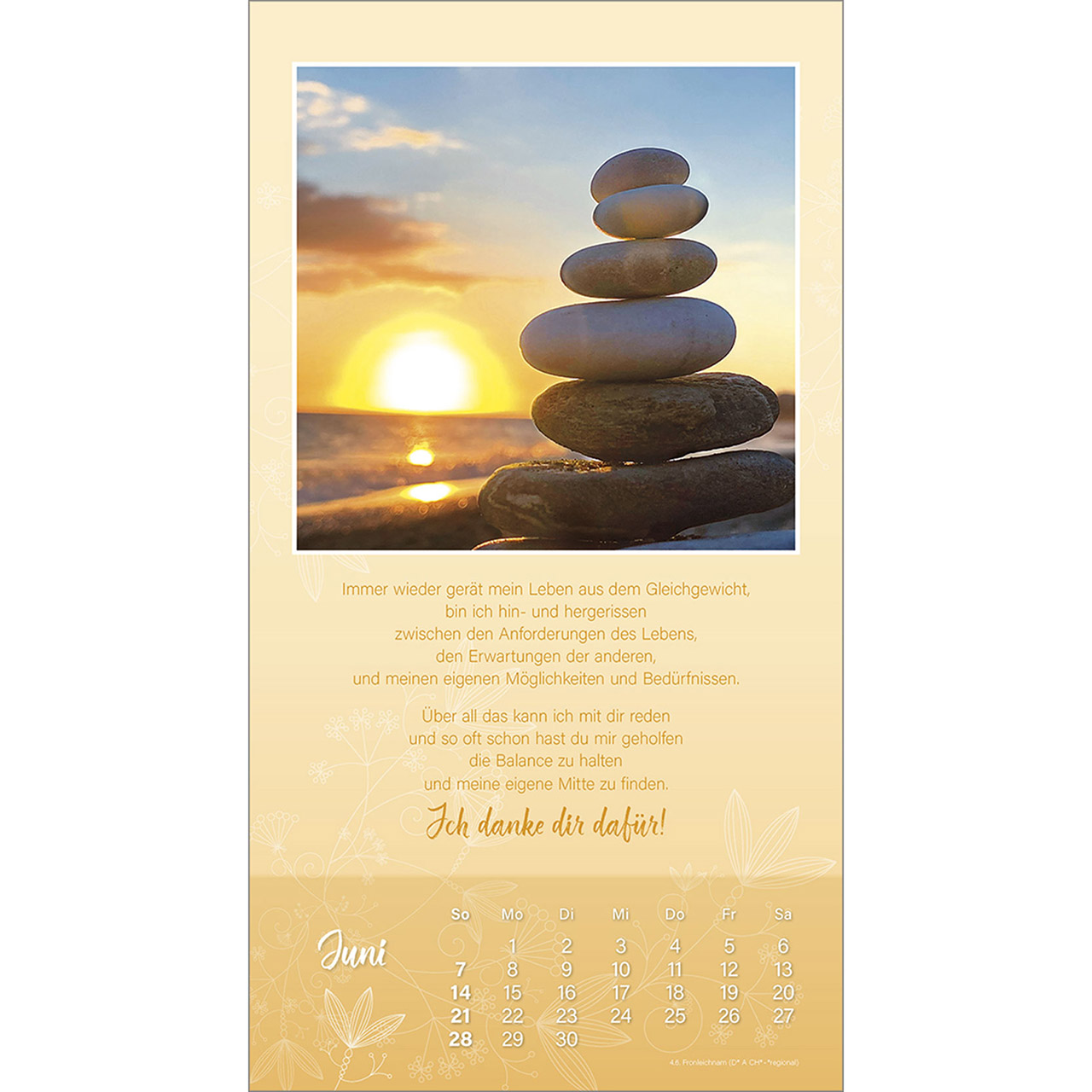 Wandkalender - Schön, dass es dich gibt 2026
