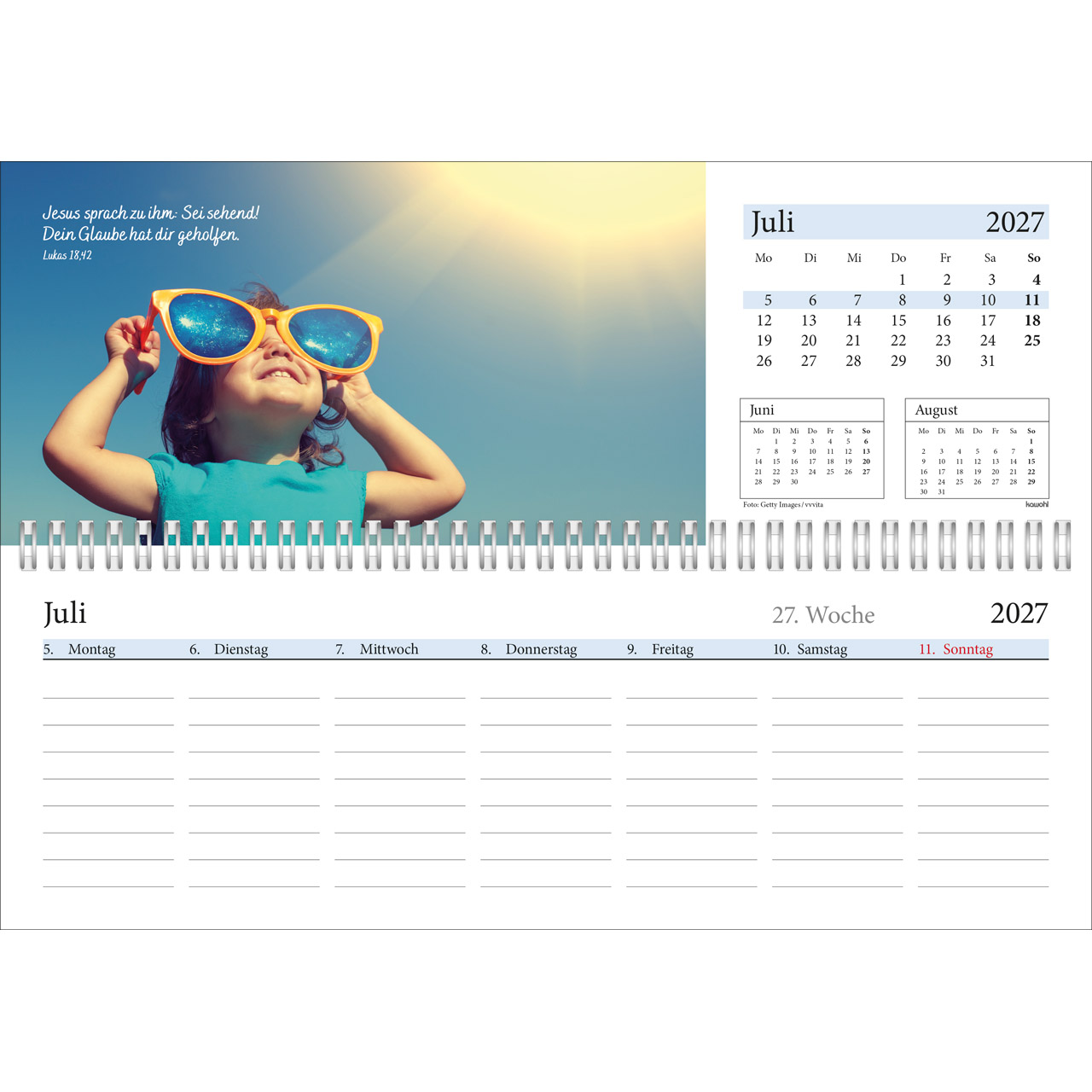 Tischkalender - In deine Hand leg ich den Tag 2027
