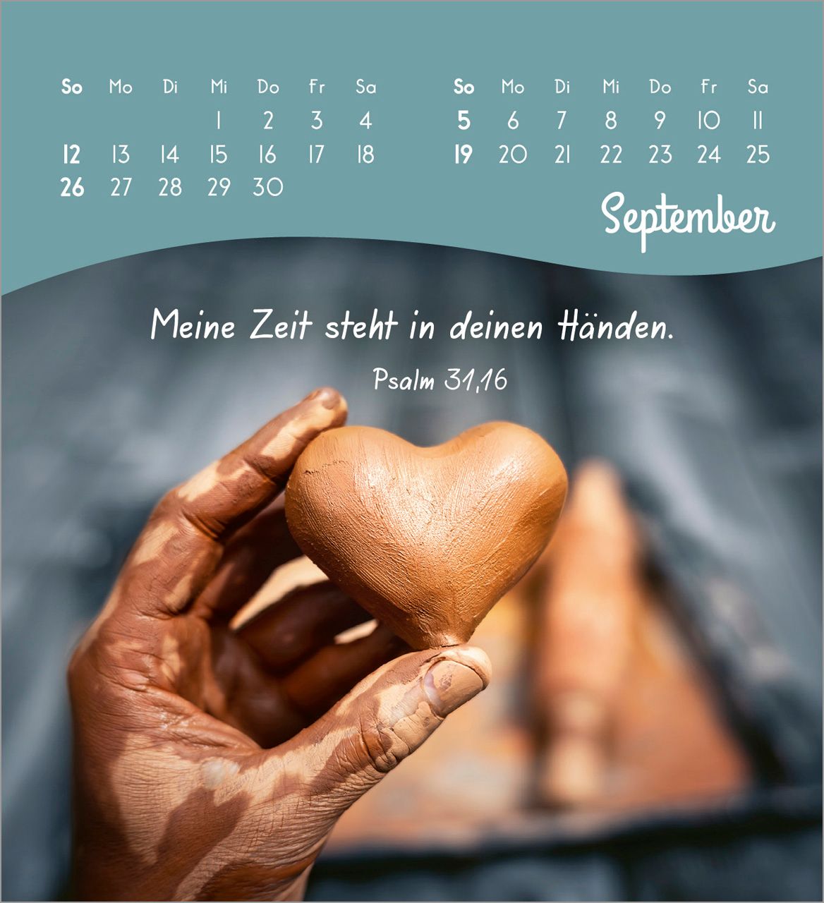 Tischkalender - Von Herzen ein glückliches Jahr 2027