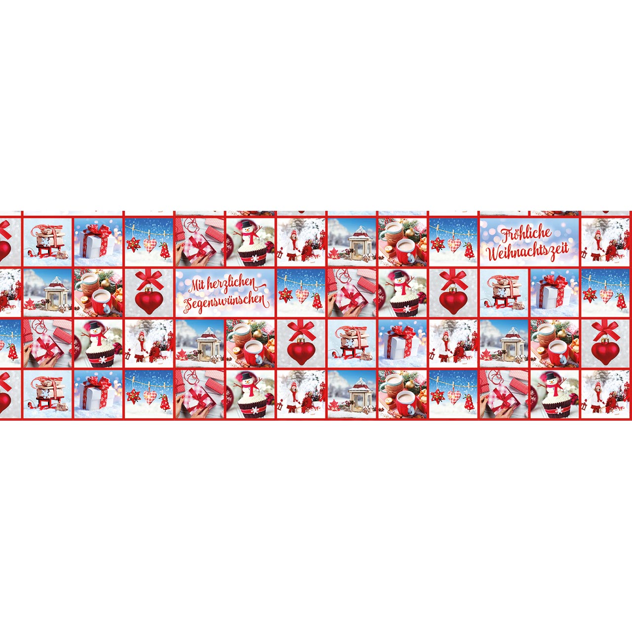 Geschenkpapier - Geschenkpapier-Buch: Weihnachts-Segen (Foto-Collagen) - Weihnachtsmotive