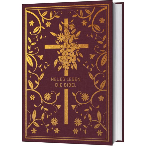 Neues Leben. Die Bibel - Gold/Bordeauxrot