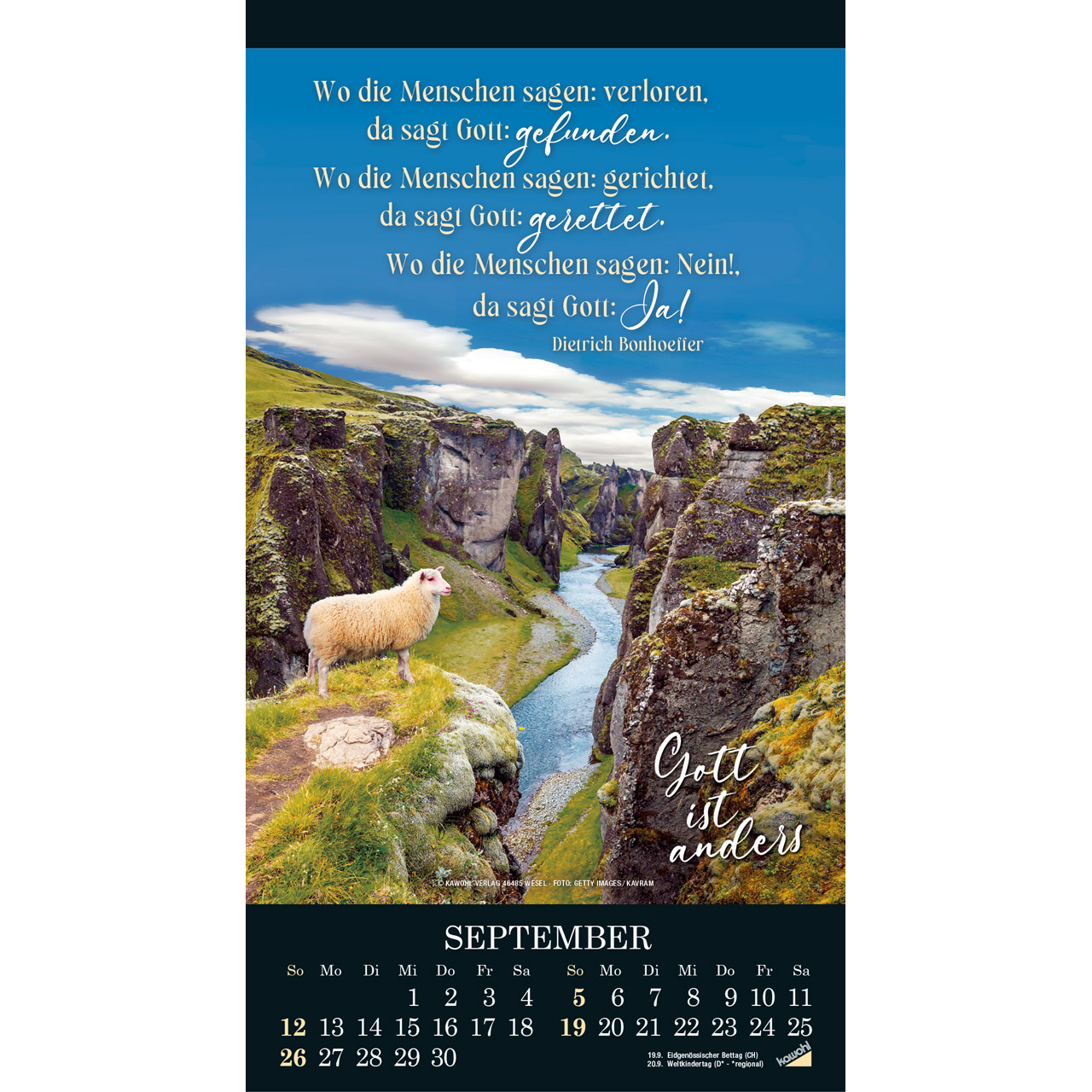 Wandkalender - Die Wunder deiner Werke 2027