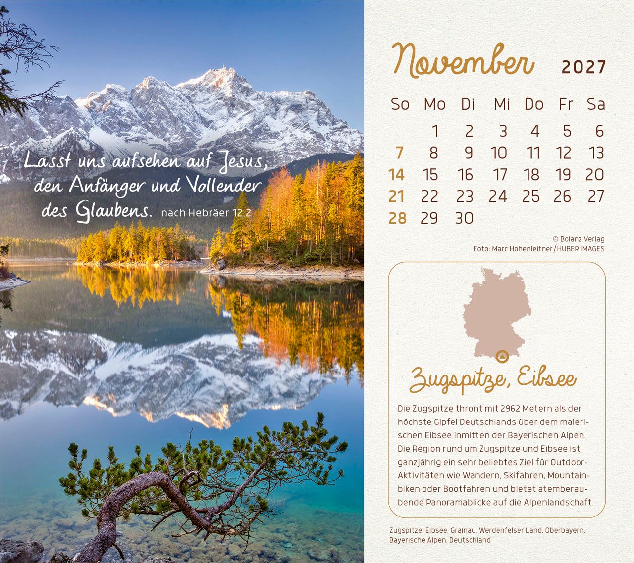 Tischkalender - Faszinierende Schöpfung 2027 Tischkalender