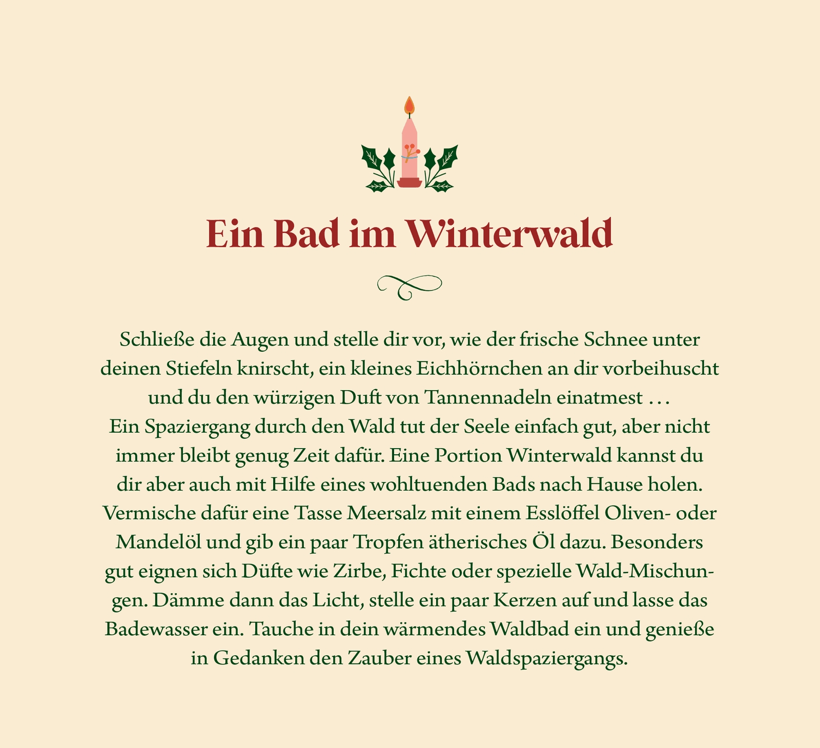 Aufstellbuch - Weihnachtszeit ist Wohlfühlzeit