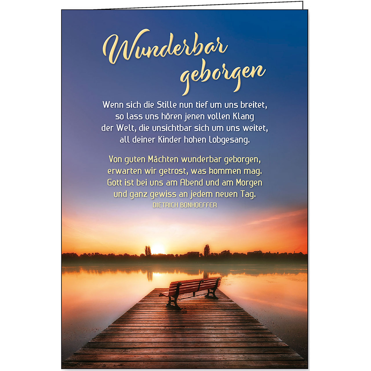 Wunderbar geborgen - Von guten Mächten