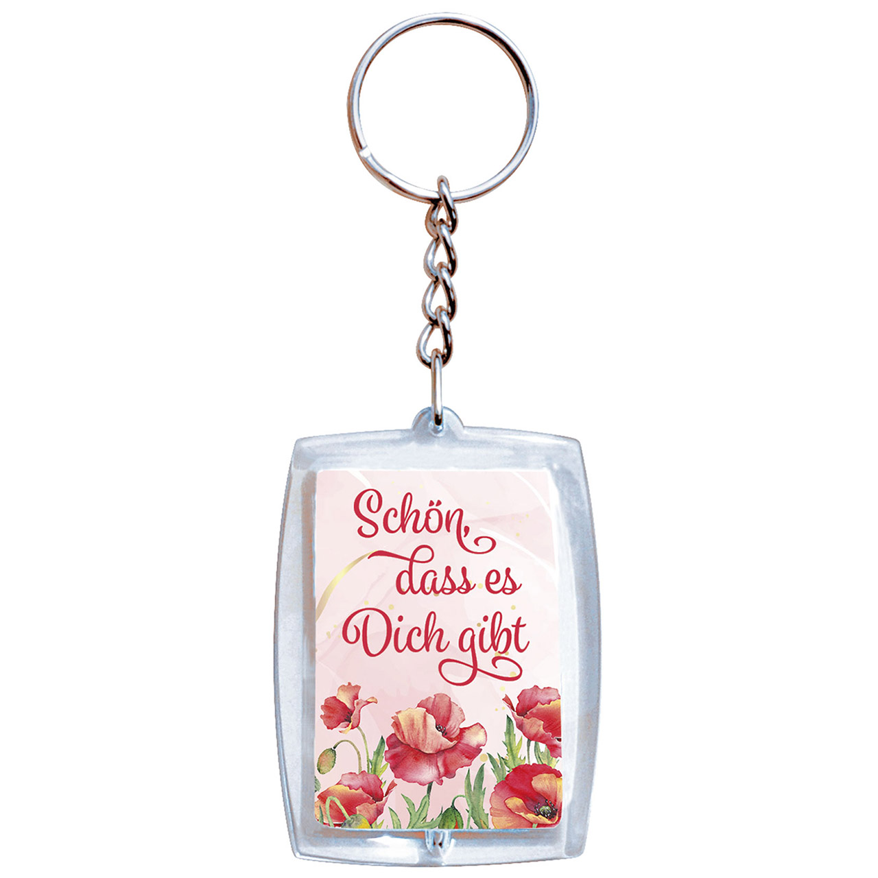 Schön, dass es Dich gibt Schlüsselanhänger - Schön, dass es Dich gibt - Mohnblumen
