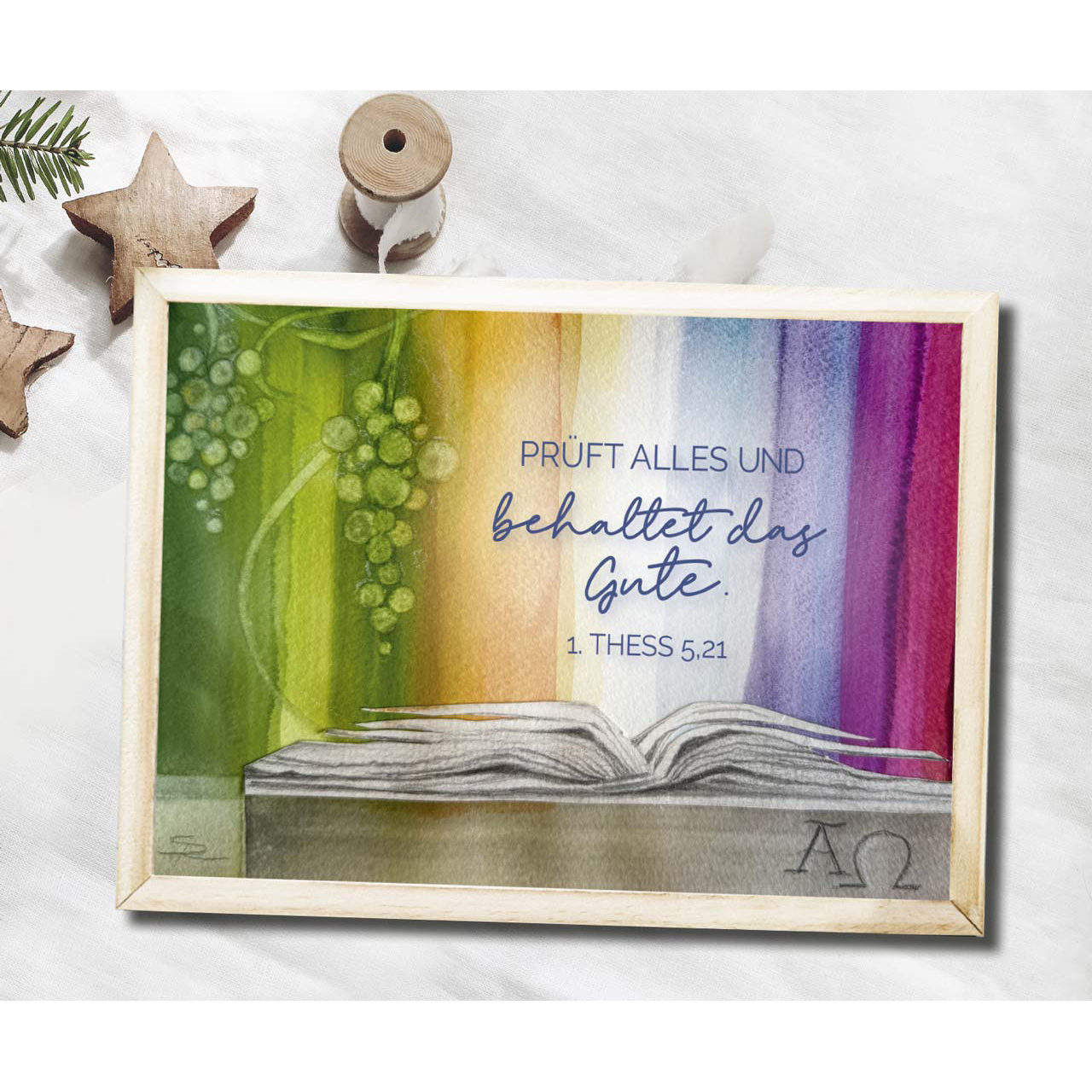 Poster - Poster A2 'Prüft alles und behaltet das Gute.               1. Thess. 5,21'