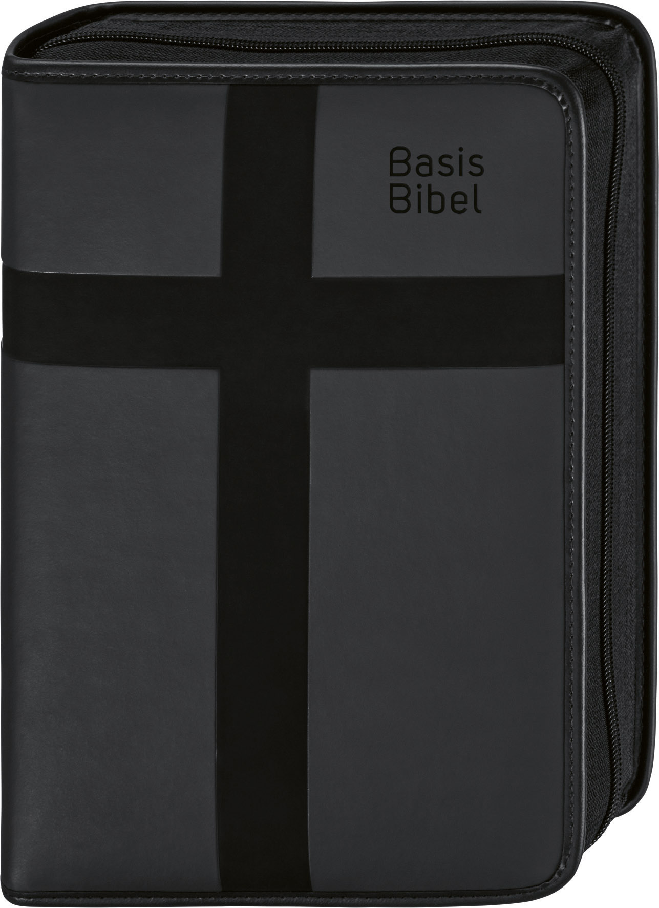 Basisbibel. Hülle (schwarz) mit Reißverschluss für Die Komfortable