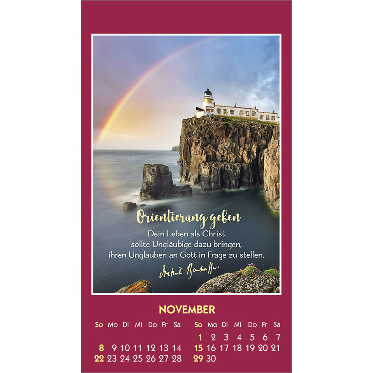 Aufkleberkalender - Gott ist bei dir 2026