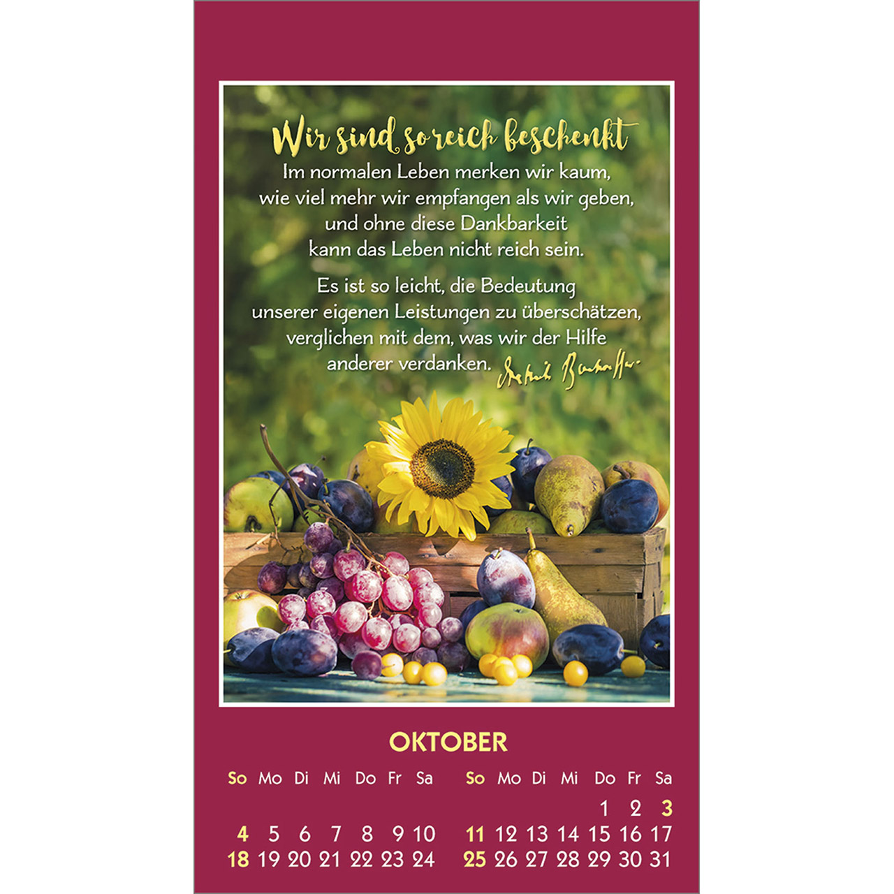Aufkleberkalender - Gott ist bei dir 2026