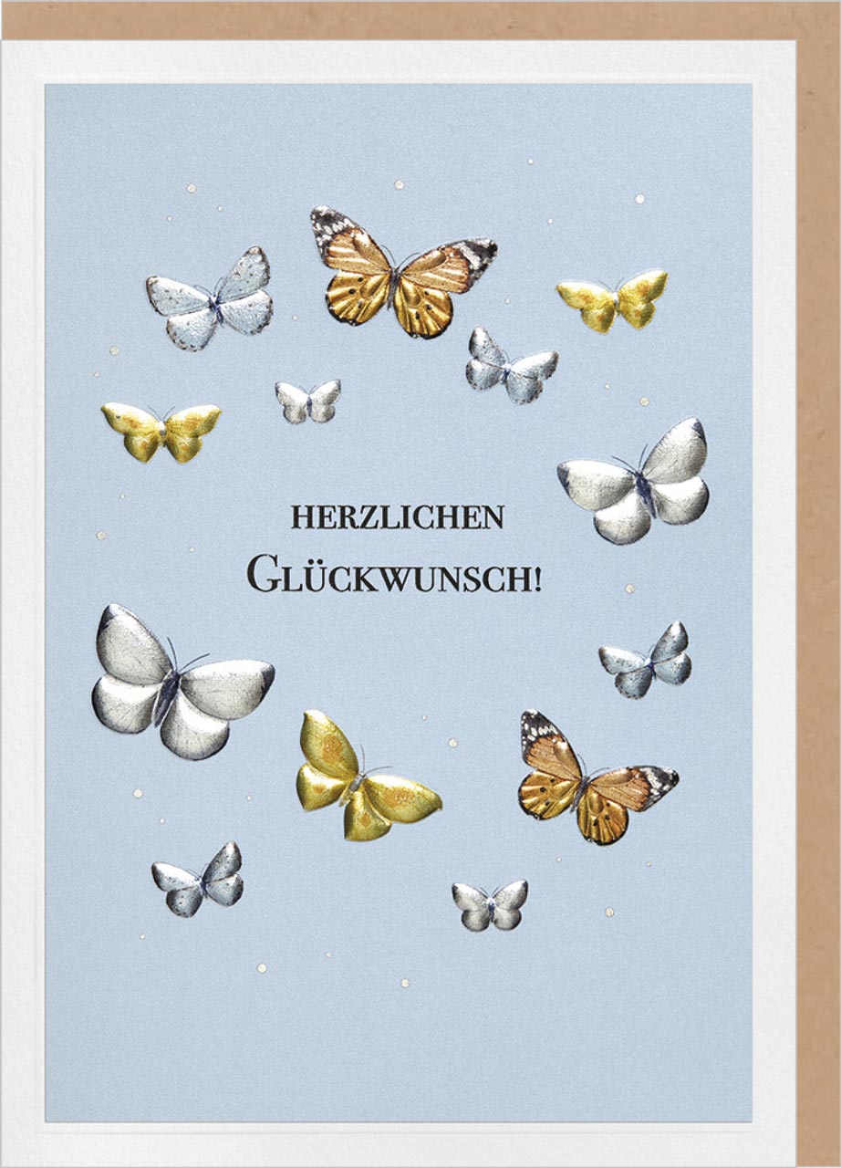 Faltkarte - Faltkarte 'Herzlichen Glückwunsch'