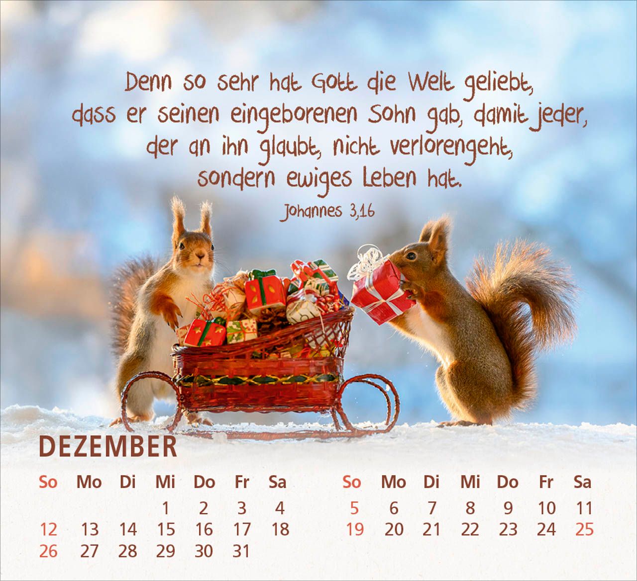 Tischkalender - Du bist meine Freude 2027