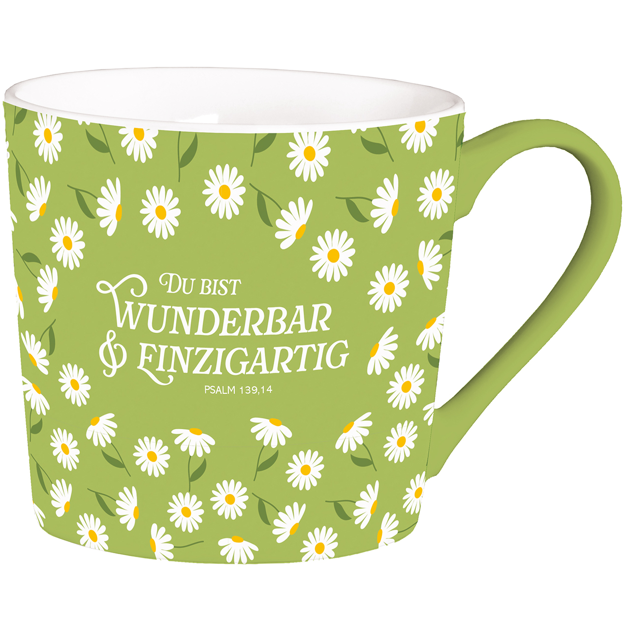 Tasse - Du bist wunderbar & einzigartig - Gänseblümchen