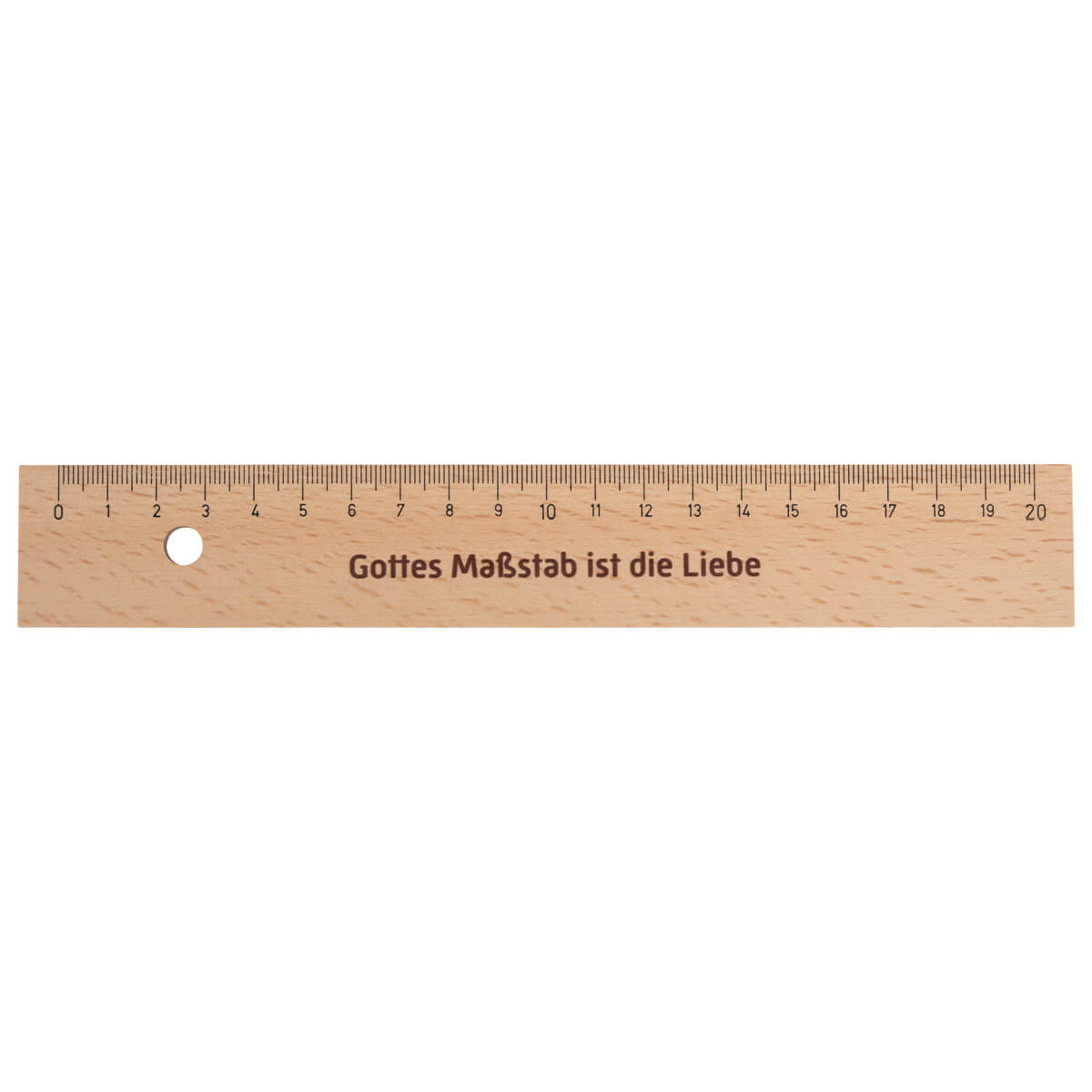 Malen & Basteln - Holzlineal 'Gottes Maßstab ist die Liebe' - Lineal Holz