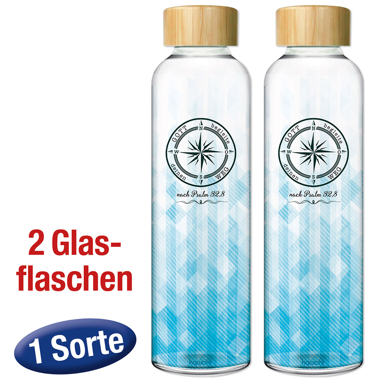 Spar-Paket: Glasflaschen Trinkflasche - Spar-Paket: Glasflaschen