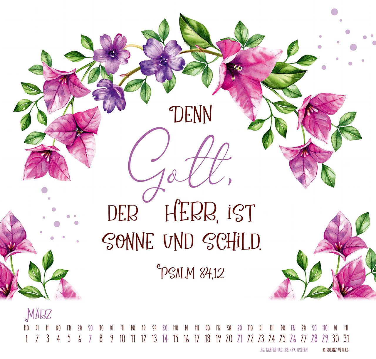 Posterkalender - Gesegnet Tag für Tag 2027