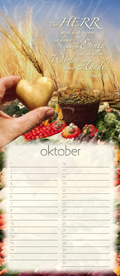 Immerwährender Kalender - Begegnungen auf seinem Weg - Frau Tuch Mohnblumen Pusteblume