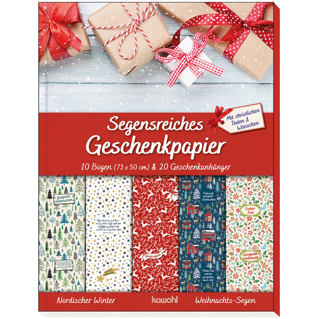 Geschenkpapier-Buch: Weihnachts-Segen (Nordischer Winter)