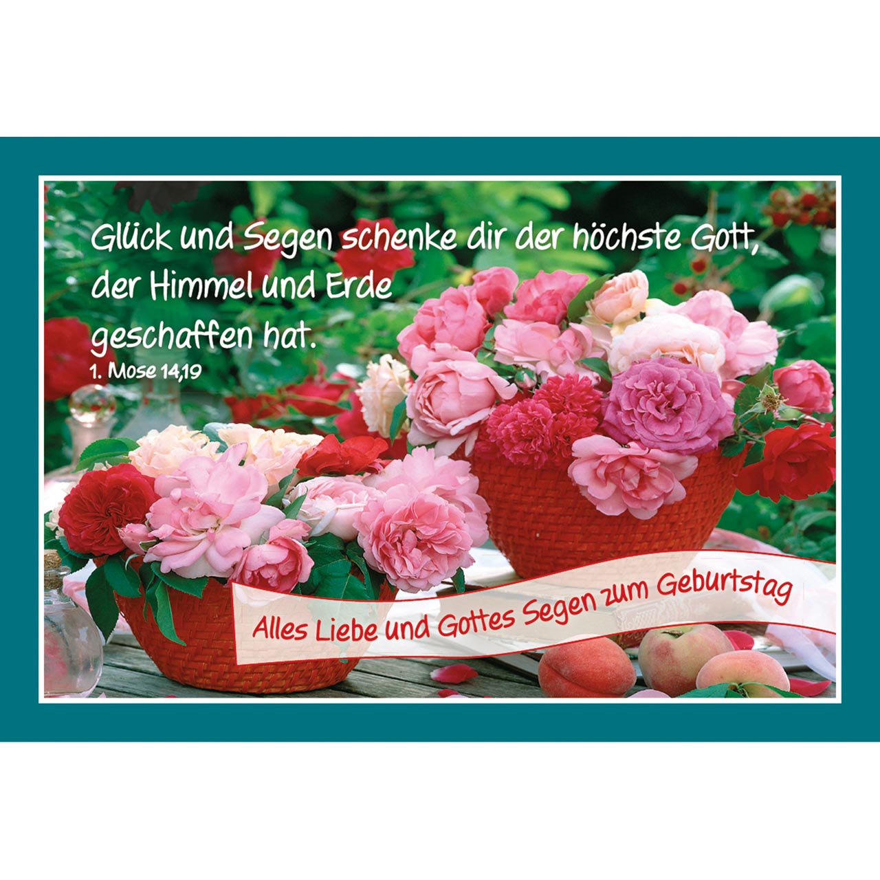 Aufkleberbuch - Alles Liebe und Gute! - Blumenstrauß Rosen